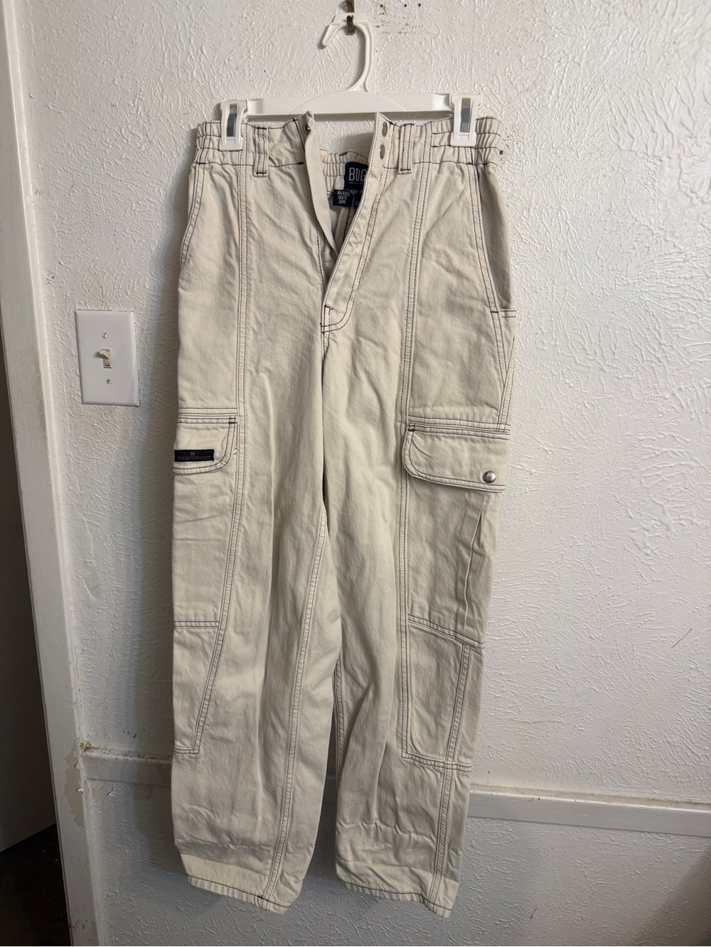 BDG Men's Cream Utility Cargo Pants